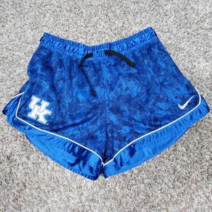 Nike Kentucky Wildcats Basketball Shorts Womens XL Blue 3.5" Inseam Gym Workout